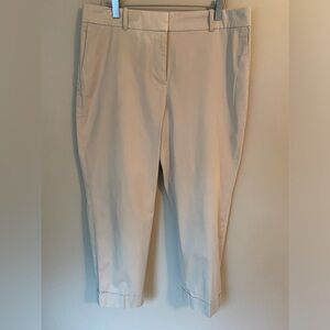 Ann Taylor Tan Cuffed Khakis | Women's Sz 10